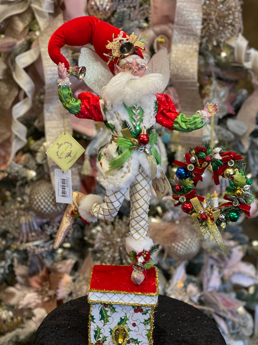 MARK ROBERTS CHRISTMAS WREATH FAIRY STOCKING HOLDER 51-23594