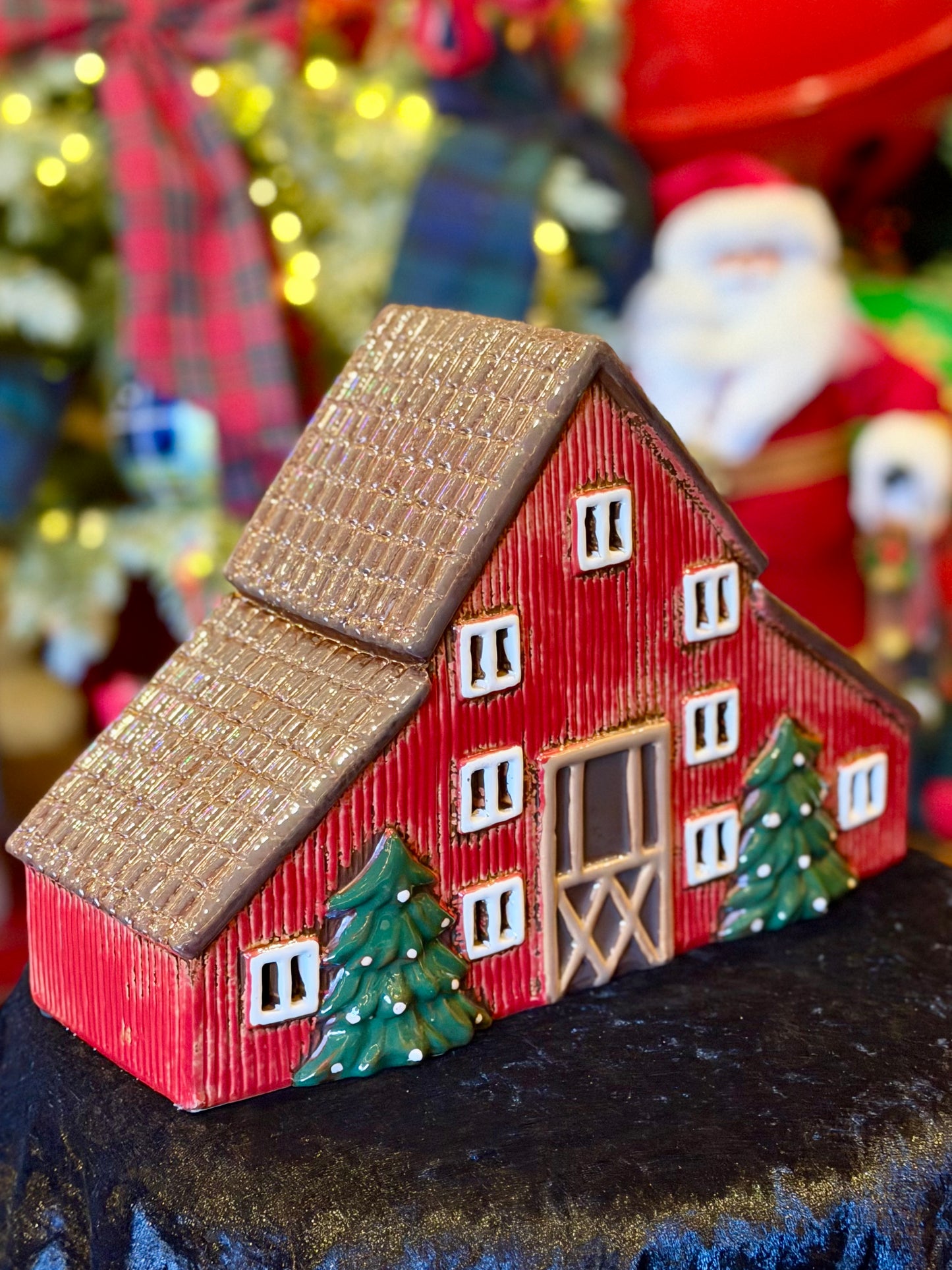 STONEWARE VILLAGE TEALIGHT HOUSE - Nordgard Storlek Barn YA0097