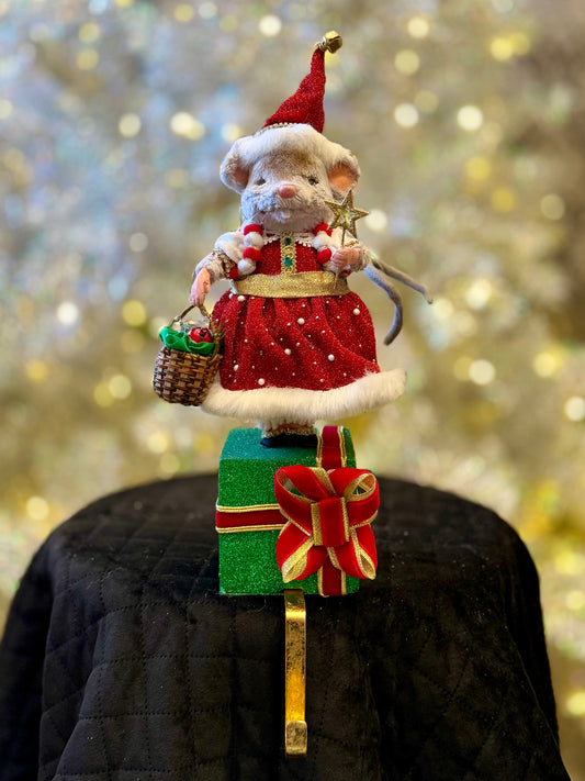 KATHERINE'S COLLECTION MRS MOUSE STOCKING HOLDER 28-528803