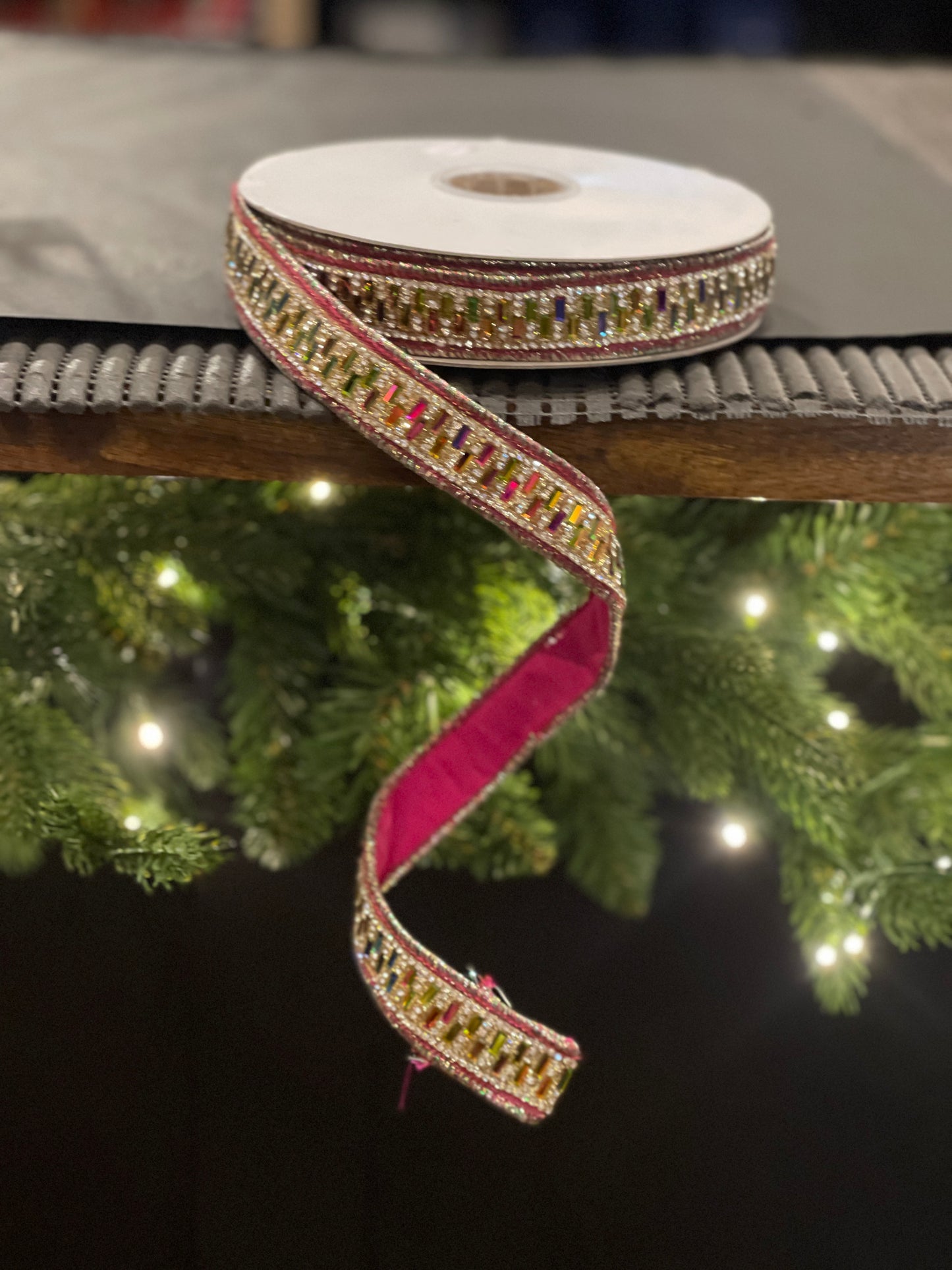 JEWELLED METALLIC 1 INCH X 10 YARD RIBBON R4527738