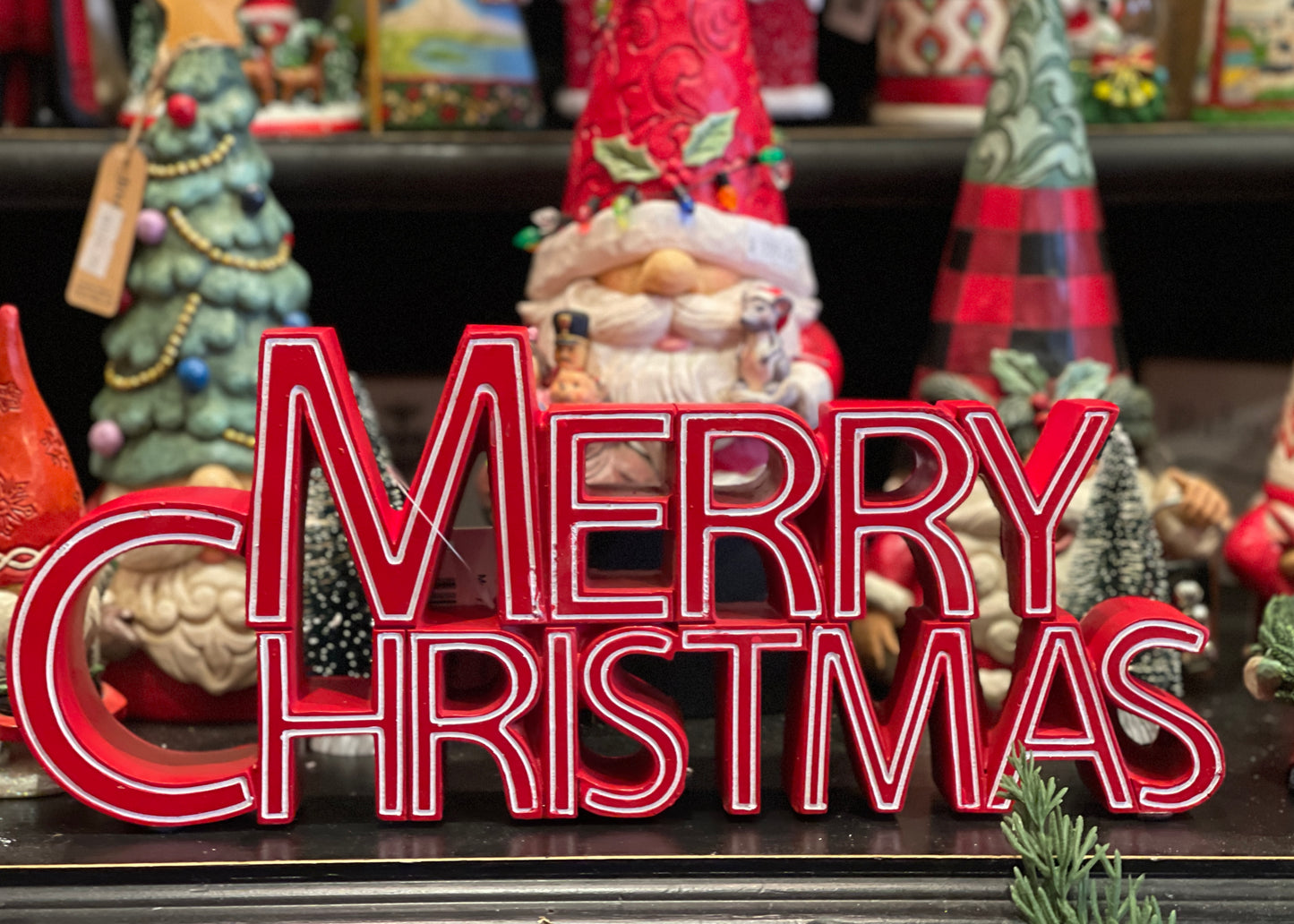 RED MERRY CHRISTMAS SIGN RAR703