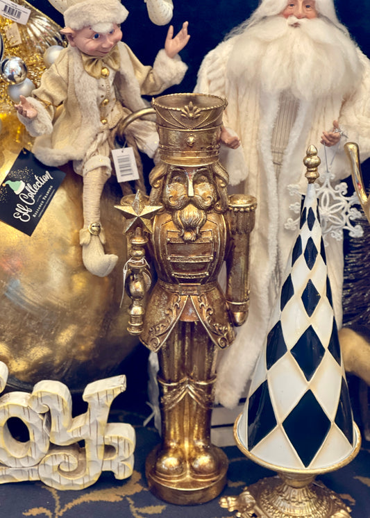 GOLD NUTCRACKER WITH STAR RKH012