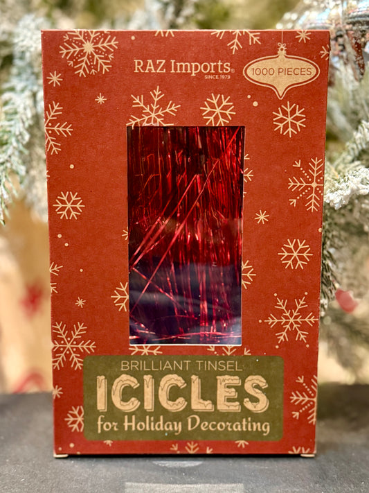 Trim Box Red Tinsel Strands 4550534