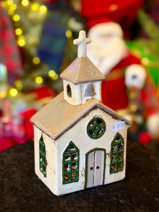 STONEAWARE VILLAGE TEALIGHT HOUSE - Nordgard Chapel YA0107