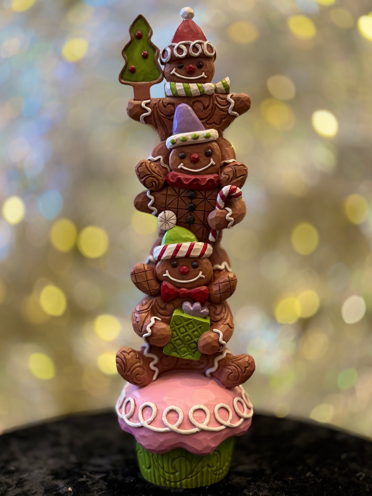 JIM SHORE GINGERBREAD CHRISTMAS STACK 6017266