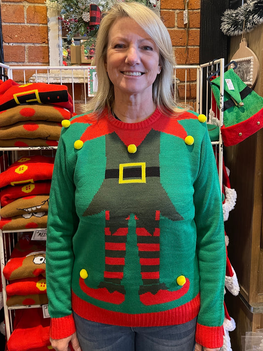 CHRISTMAS ELF STYLE SWEATER