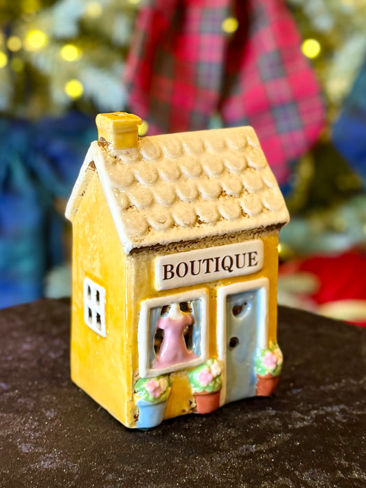 STONEWARE VILLAGE TEALIGHT HOUSE - THE BOUTIQUE LH137