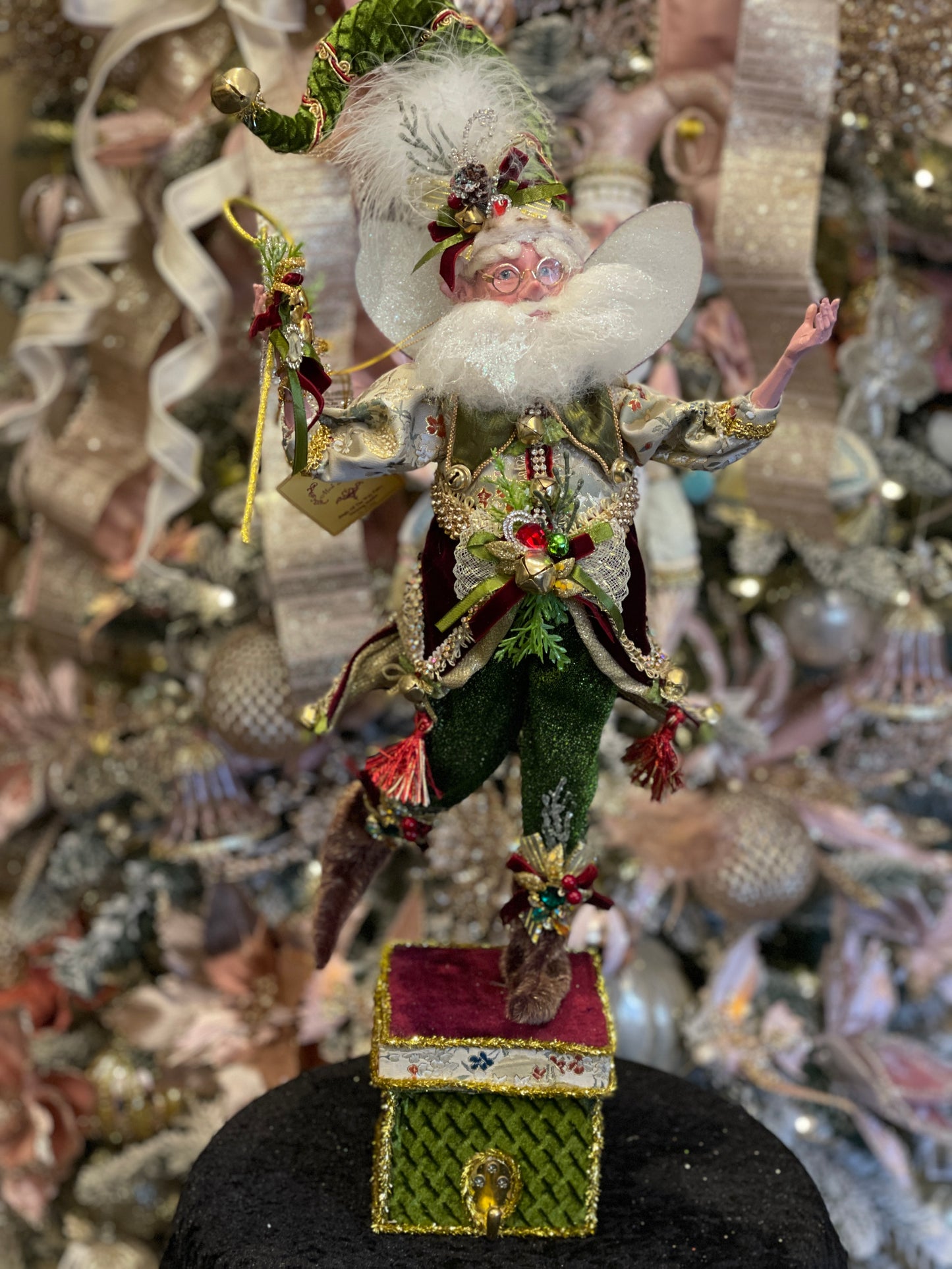 MARK ROBERTS JINGLE ALL THE WAY FAIRY STOCKING HOLDER 51-37502