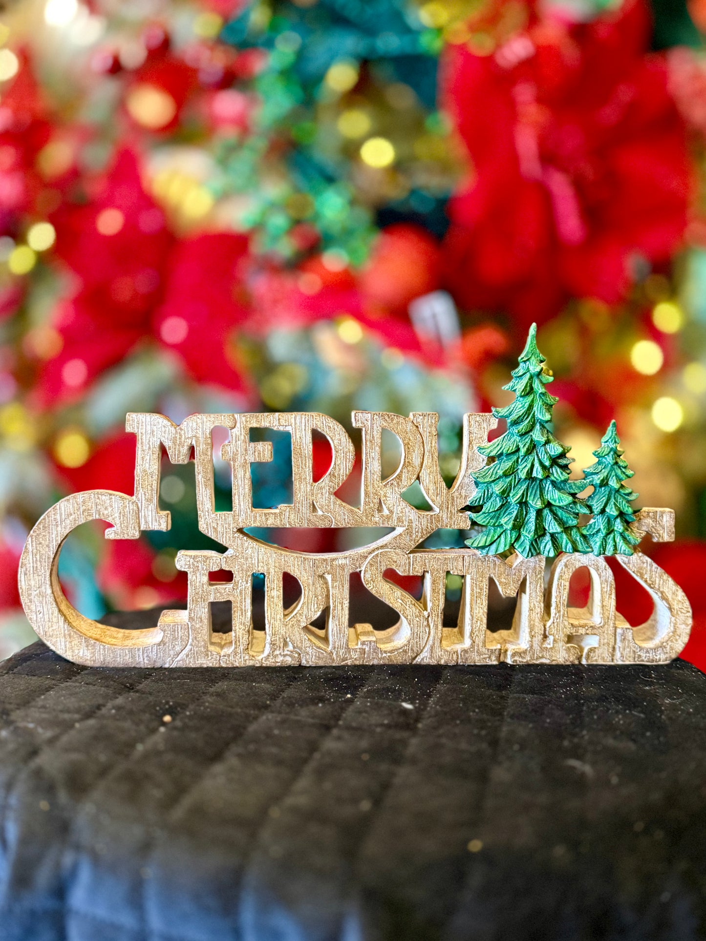 Sign Merry Christmas With Trees 4512112