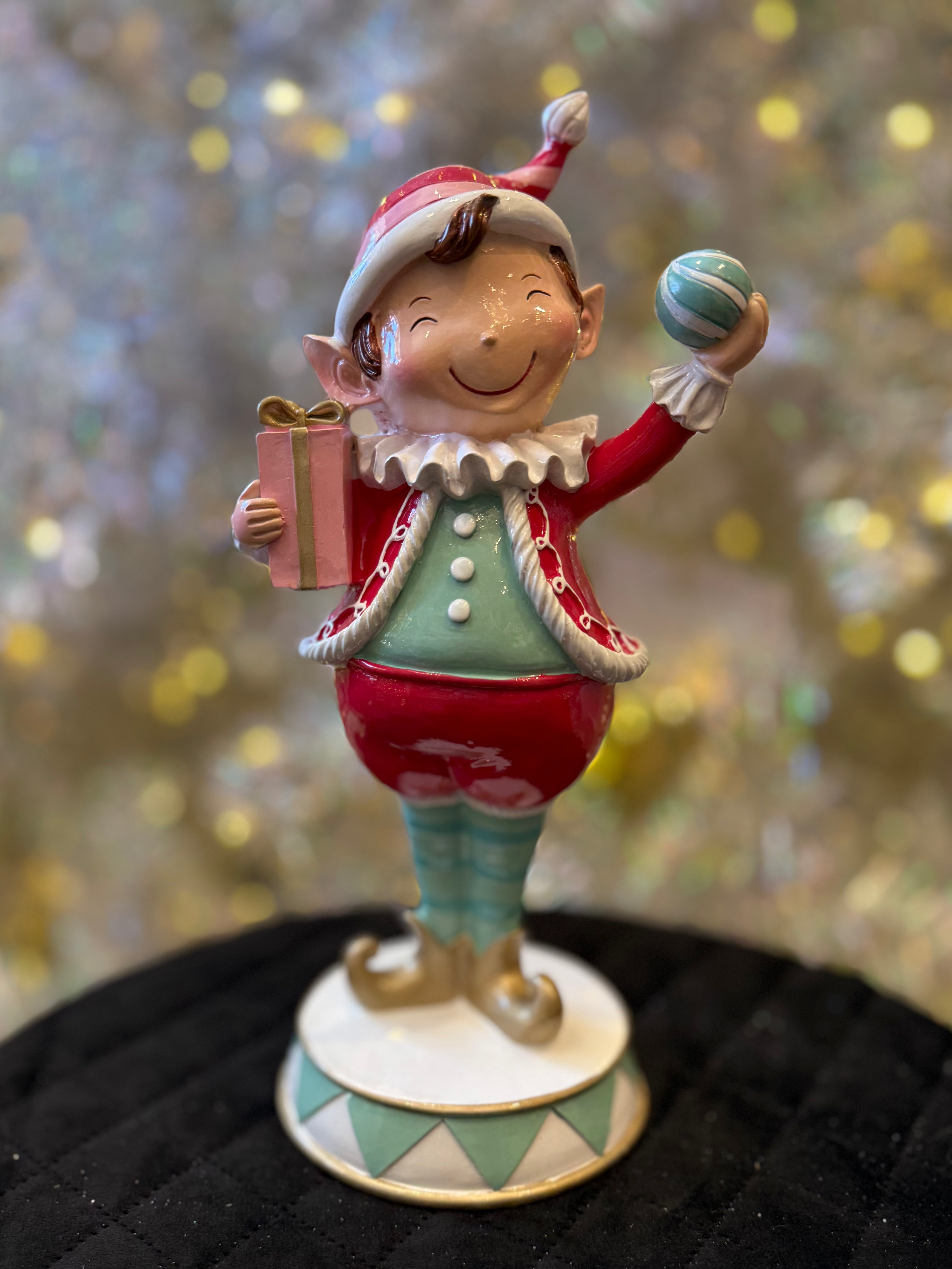 CHEEKY ELF WITH BAUBLE EXV100 – Making Spirits Bright