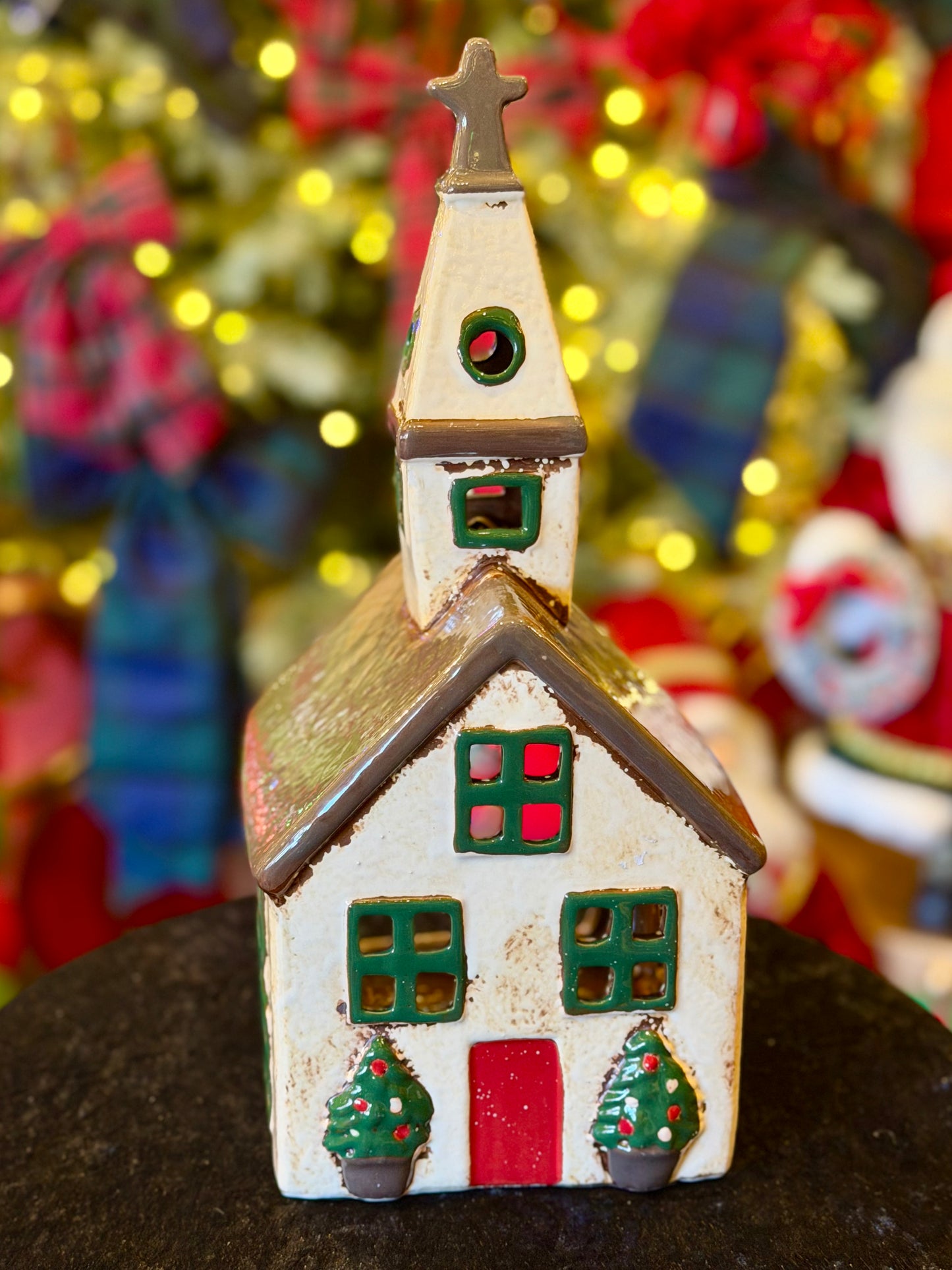 STONEWARE VILLAGE TEALIGHT HOUSE - Nordgard Village Church YA0103