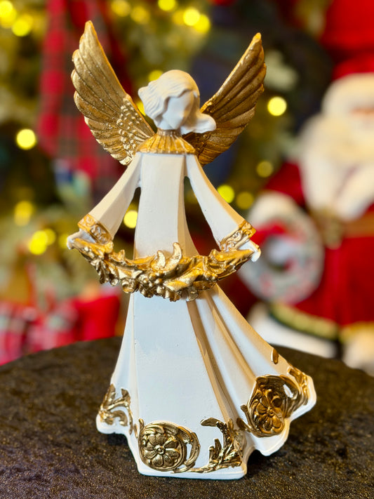 Embellished Angel With Foliage FCA016
