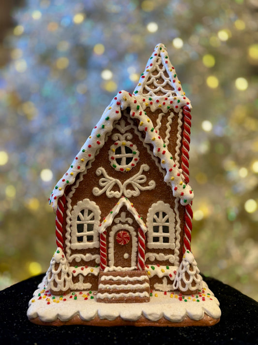 SPRINKLE GINGERBREAD LED HOUSE 4516334