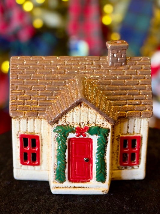 STONEWARE VILLAGE TEALIGHT HOUSE - Nordgard Garland Cottage YA0100