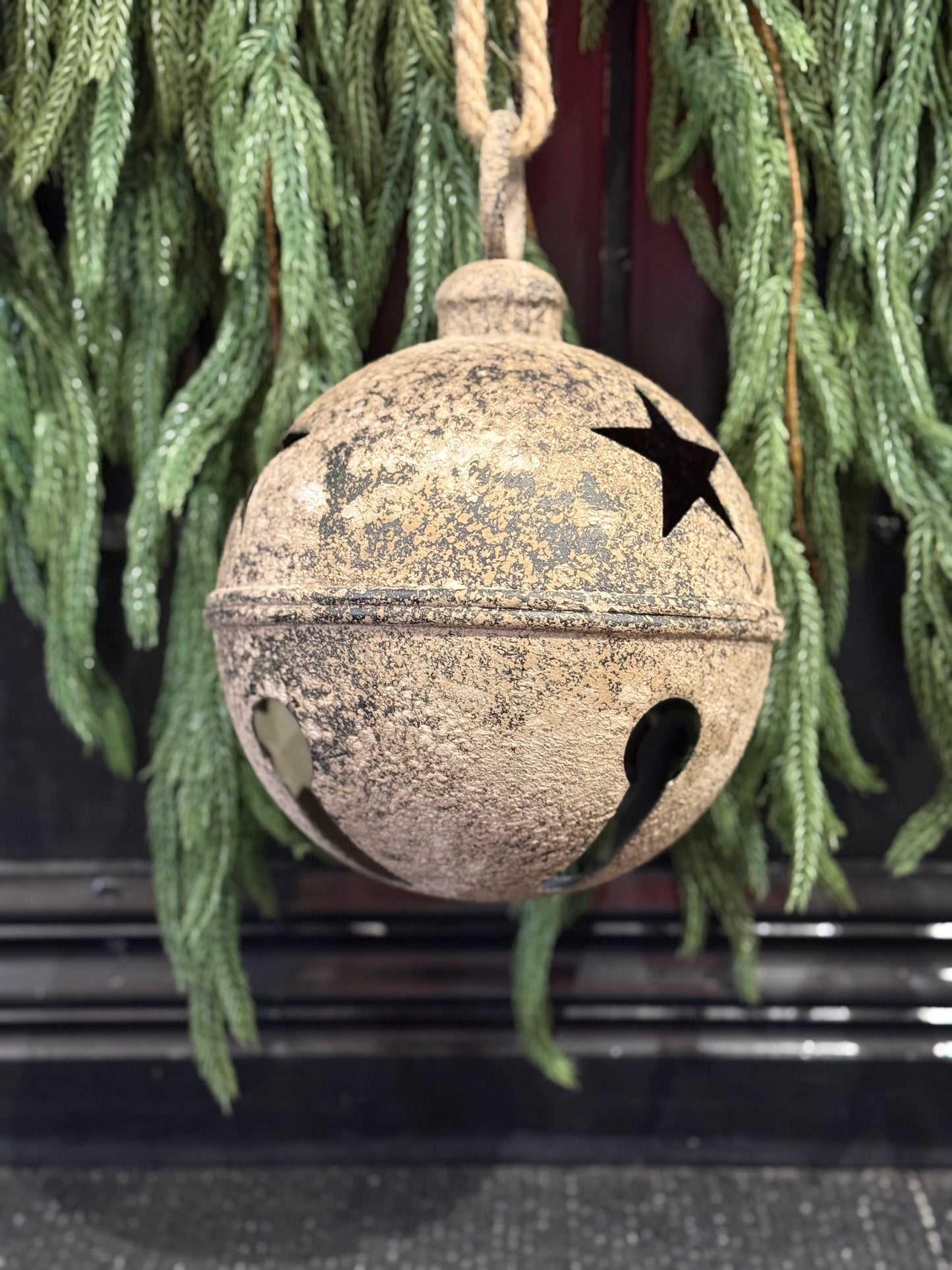 20 CM RUSTIC FINISH BELL ECH003