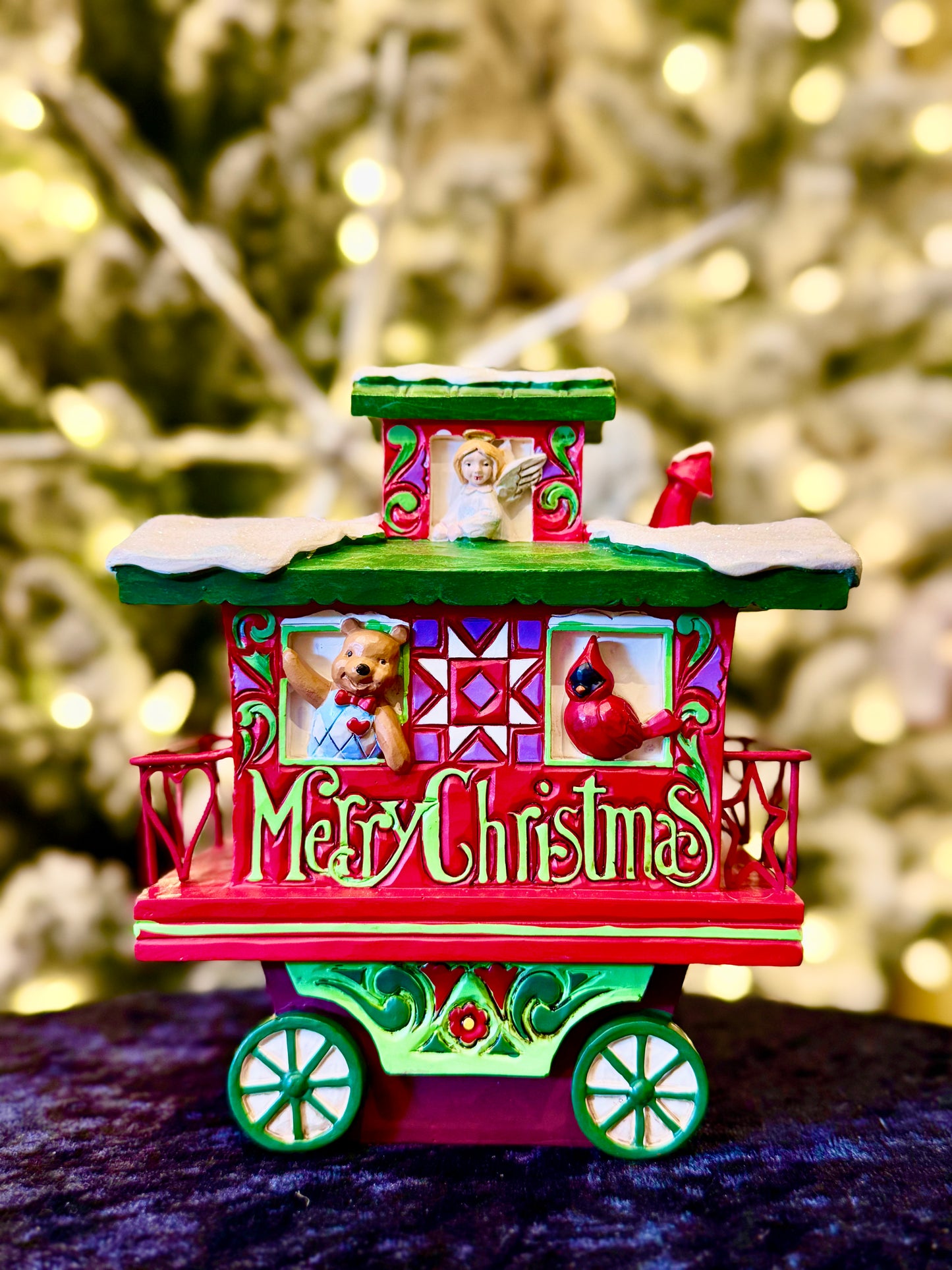 JIM SHORE HWC 2025 ANNUAL TRAIN CAR CABOOSE 6015481