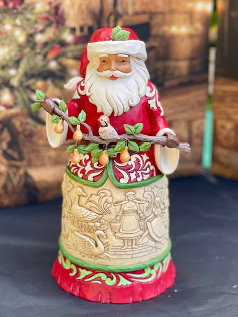 JIM SHORE HEARTWOOD CREEK 24CM TWELVE DAYS SANTA 6013135