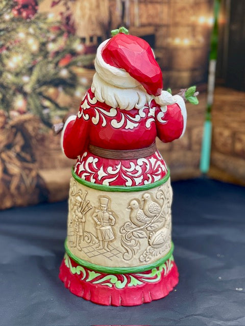 JIM SHORE HEARTWOOD CREEK 24CM TWELVE DAYS SANTA 6013135