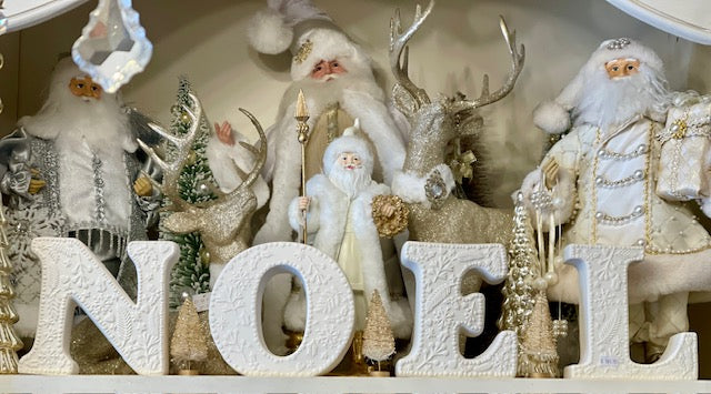 CERAMIC WHITE NOEL LETTERS XNTWHNO