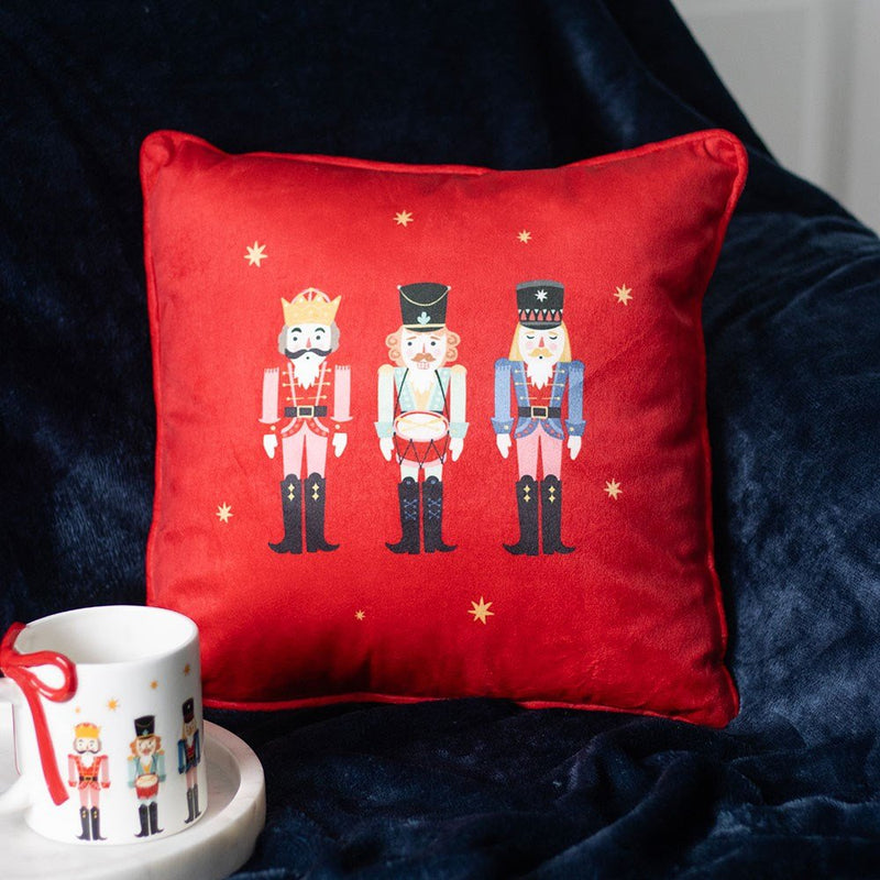 RED NUTCRACKER PILLOW NU15326