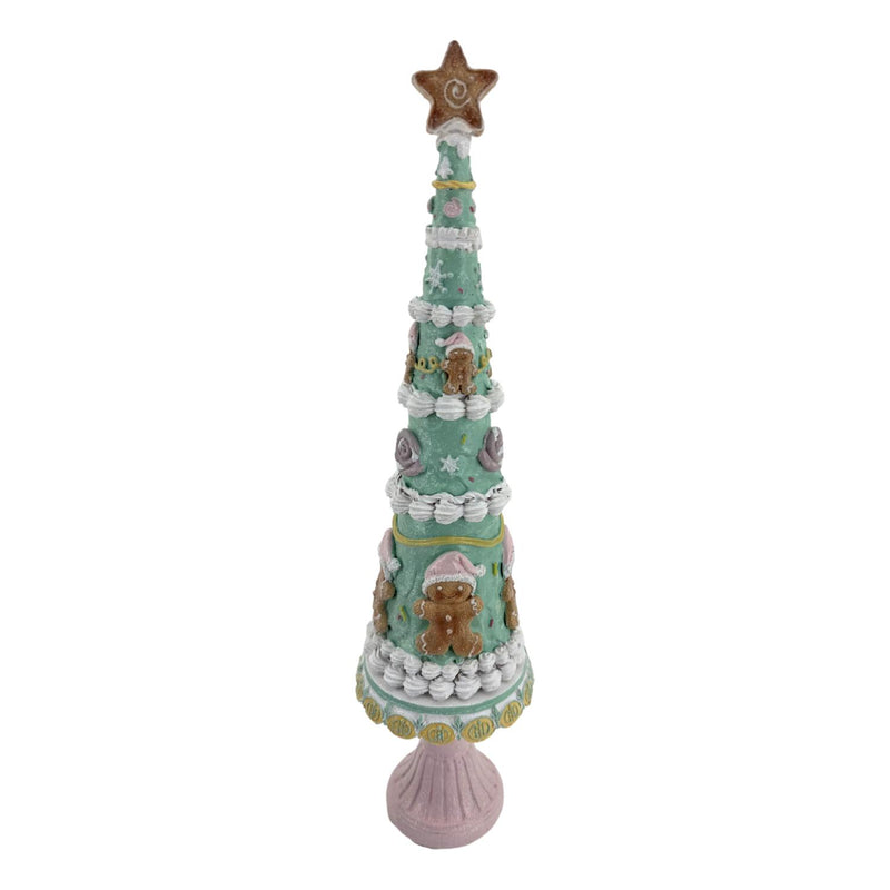 GINGERBREAD GREEN CANDY TREE RXR417