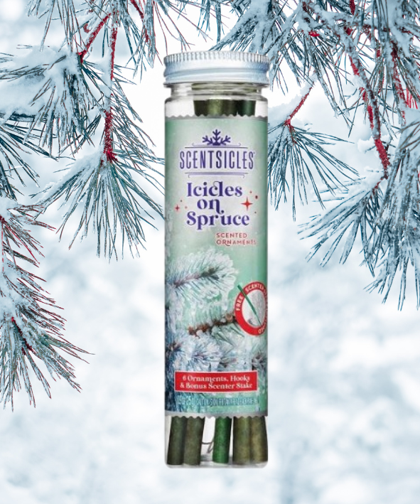 SCENTSICLES ICICLES ON SPRUCE SCENTED ORNAMENTS