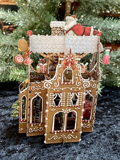 3D CHRISTMAS CARDS - GINGERBREAD HOUSE